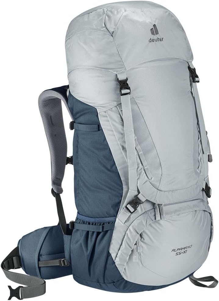 Mochila cargueira Deuter Alpamayo 55+10 cinza para trekking
