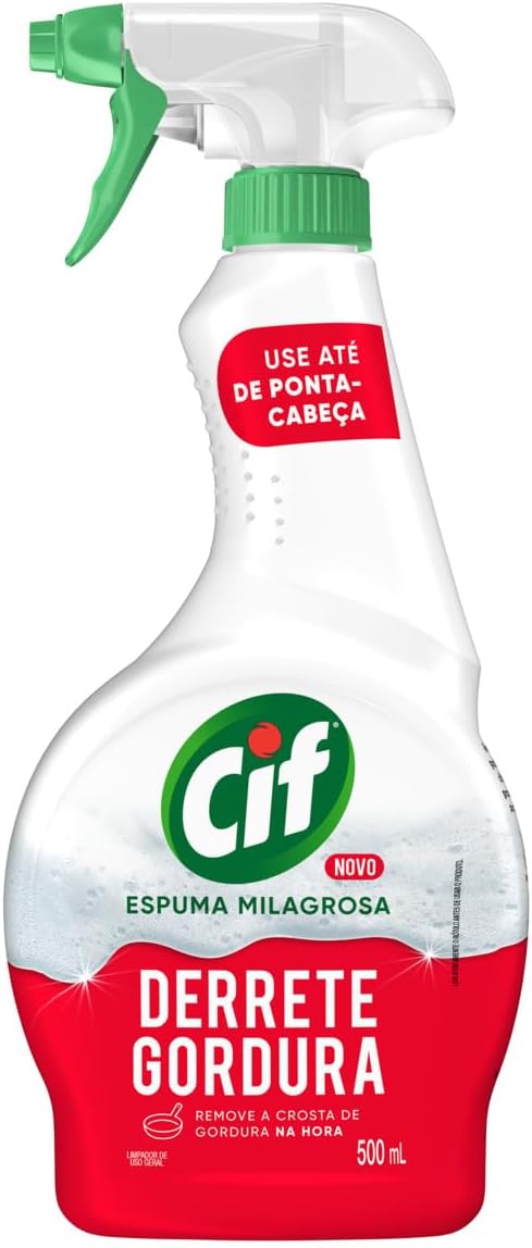 Limpador Cif Derrete Gordura em espuma para grelha e utensílios
