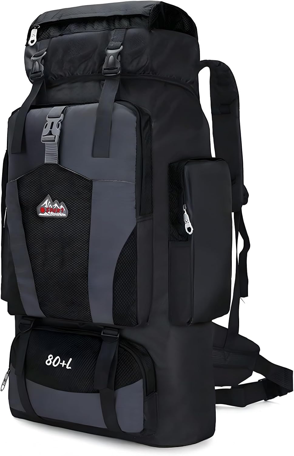 Mochila cargueira de camping de 80 litros impermeável e ajustável