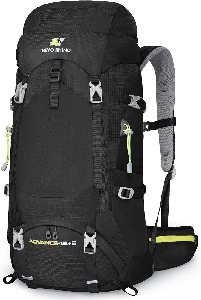 Mochila N Nevo Rhino com estrutura interna e ajuste de altura do torso