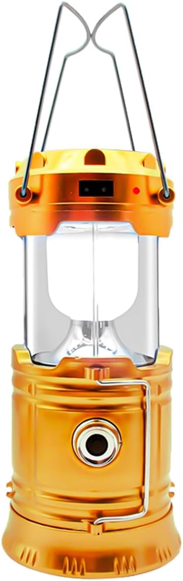 Lampião LED 2 em 1 recarregável por USB e energia solar