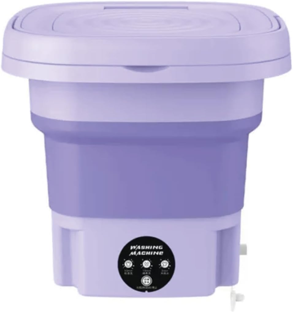 Mini lavadora dobrável de 11 litros com centrífuga e alimentação bivolt