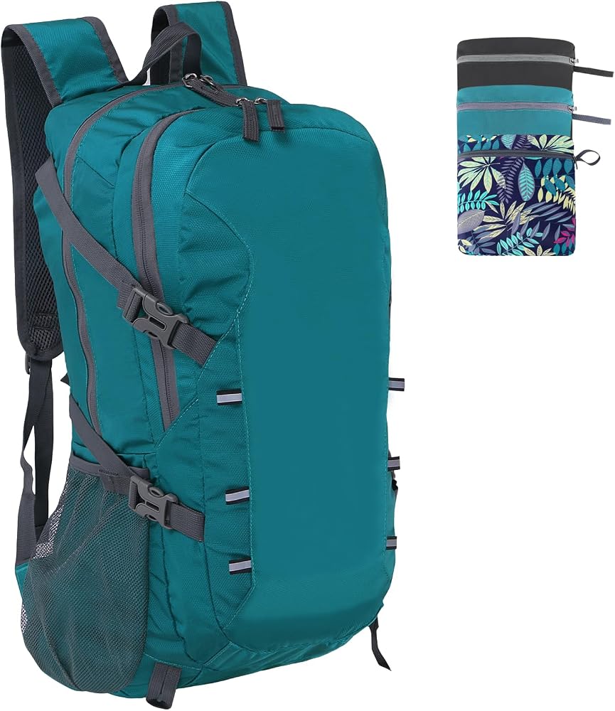 Mochila de caminhada de 40 litros com bolso para itens molhados
