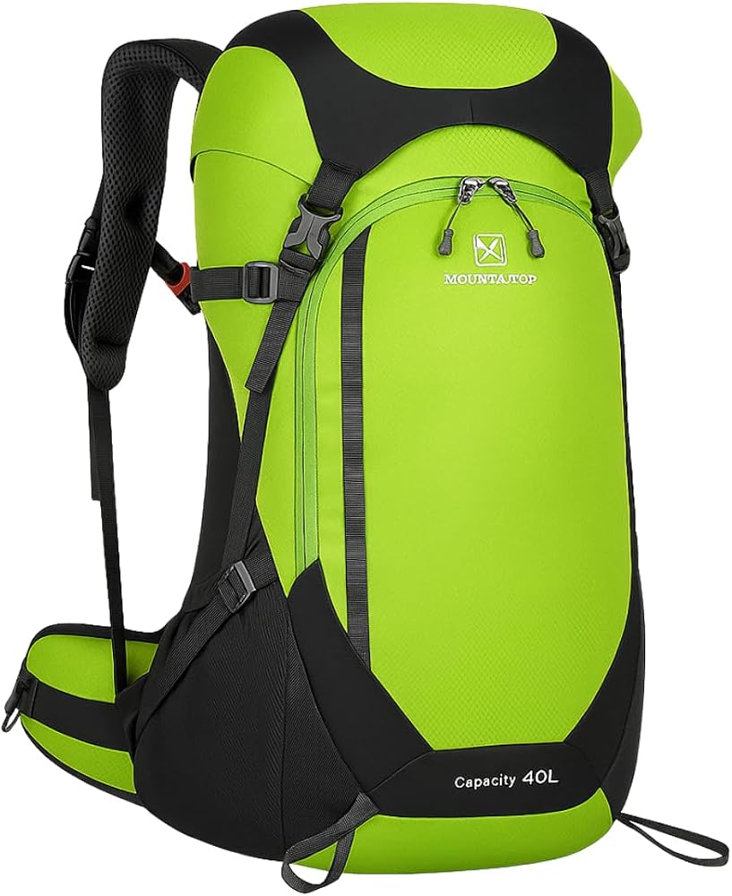 Mochila de montanhismo de 40 litros impermeável para trilha e camping