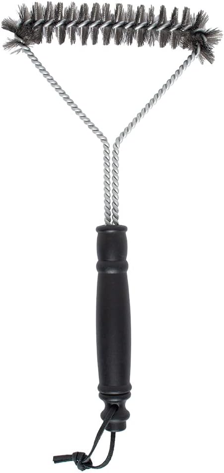 Escova Mimo Style de três lados com cerdas de inox e cabo longo