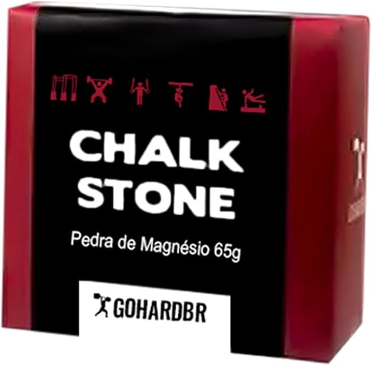 Pedra de magnésio Chalk Stone de 65 gramas