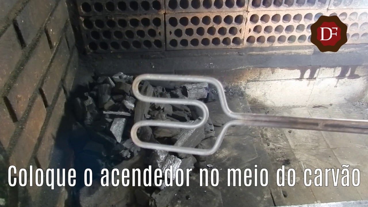 Como acender churrasqueira com acendedor elétrico