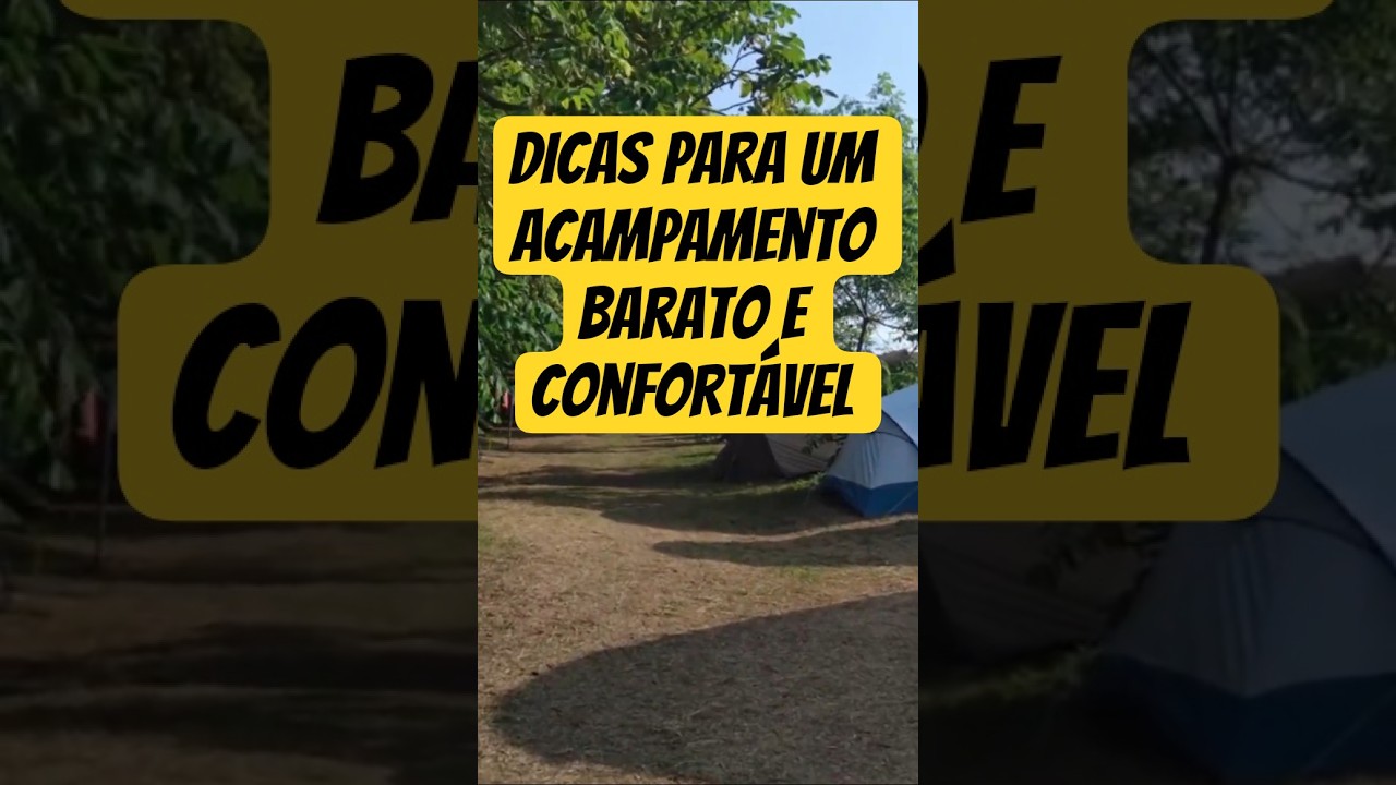 Dicas para um acampamento barato e confortável na praia