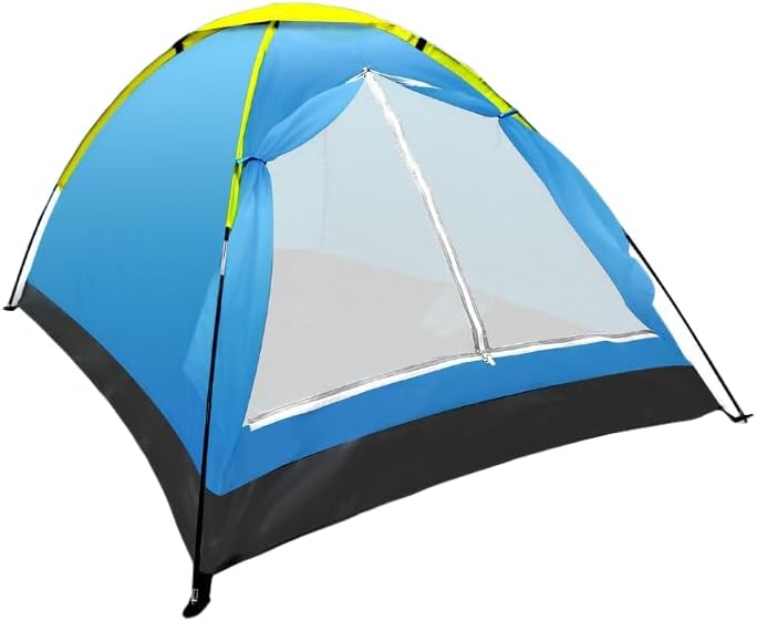 Barraca de camping automática Botahan para 2 pessoas na cor azul claro
