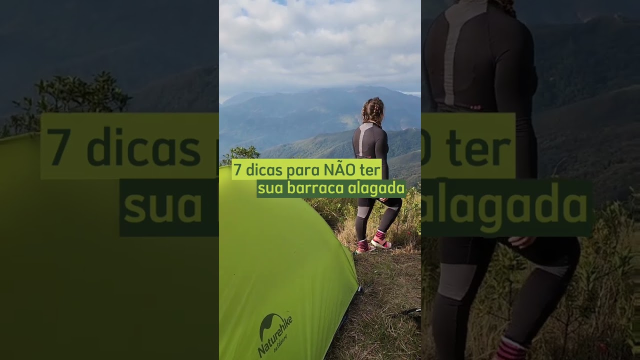 Dicas para não ter a barraca alagada durante a chuva