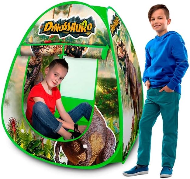 Barraca infantil dobrável DM Toys com estampa de dinossauros