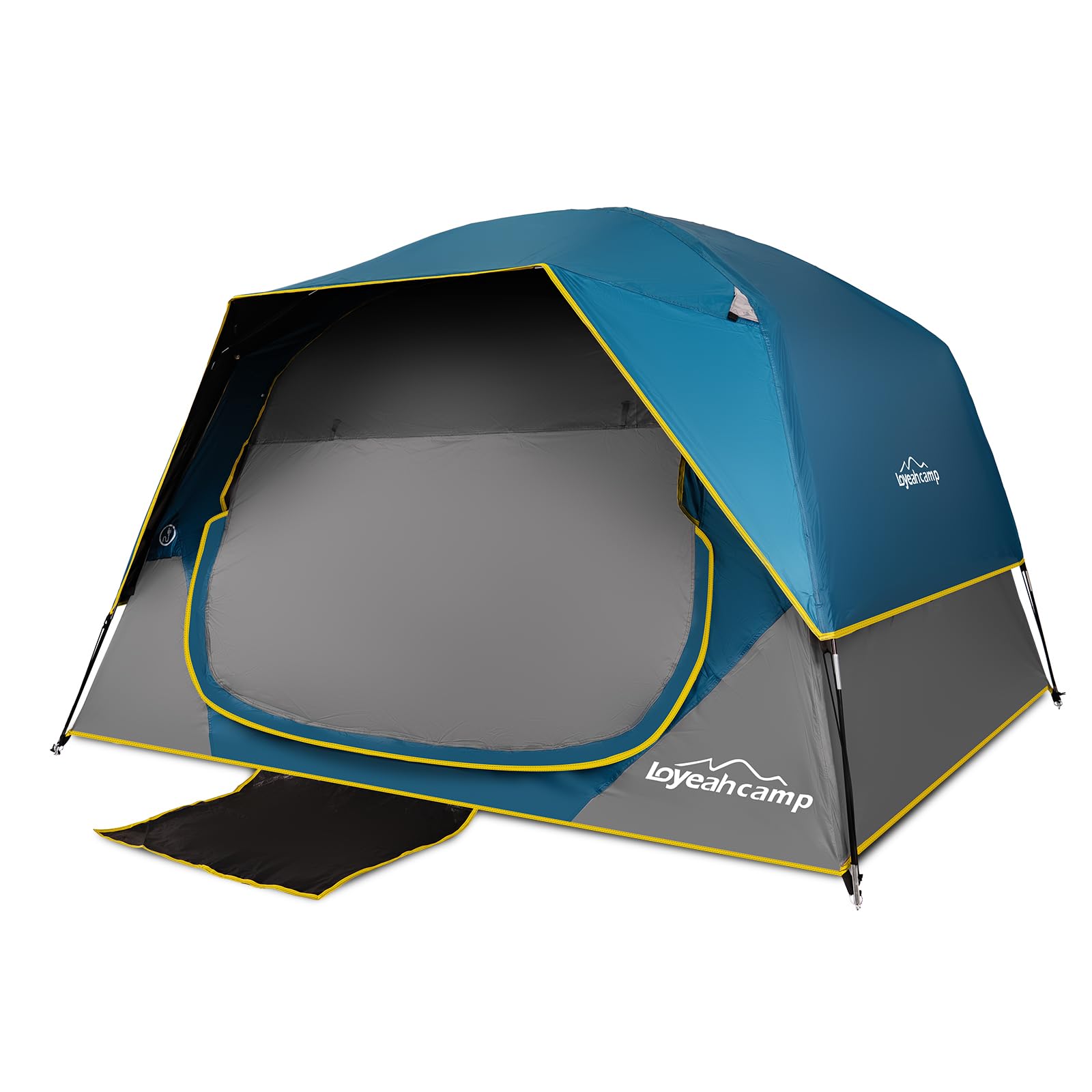 Barraca de camping LOYEAHCAMP blackout azul escura para 4 pessoas