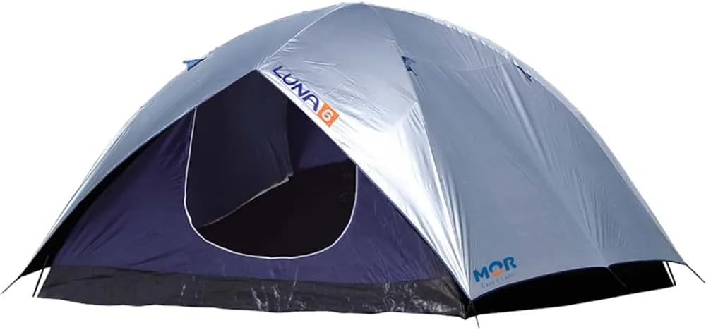 Barraca Luna para 6 pessoas com ventilação dupla na cor azul