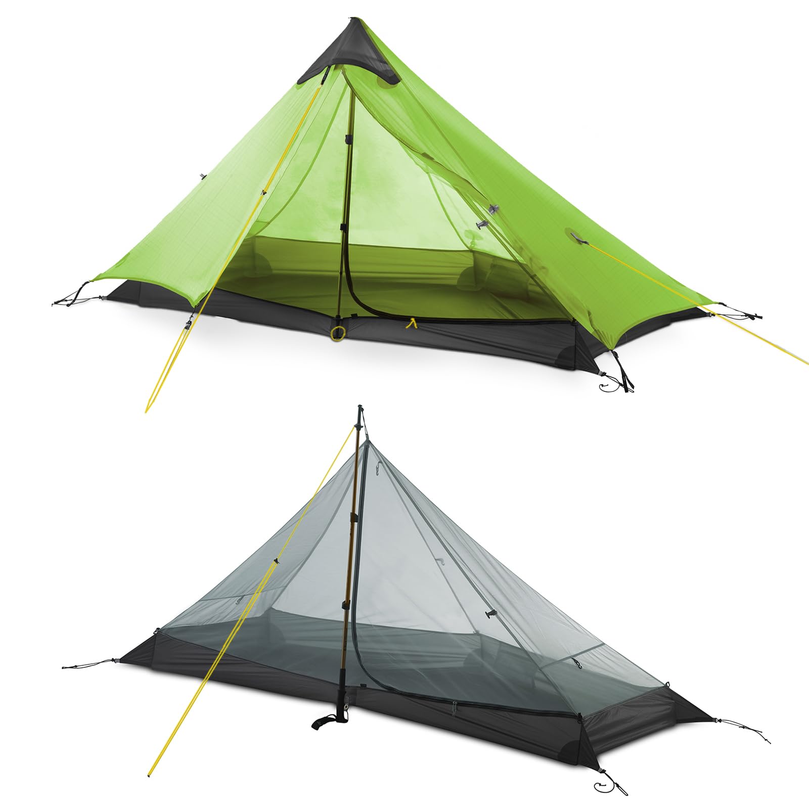 Barraca MIER Lanshan ultraleve de uma pessoa para trekking