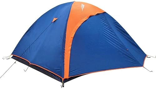 Barraca Nautika Falcon com avanço estruturado nas cores azul e laranja