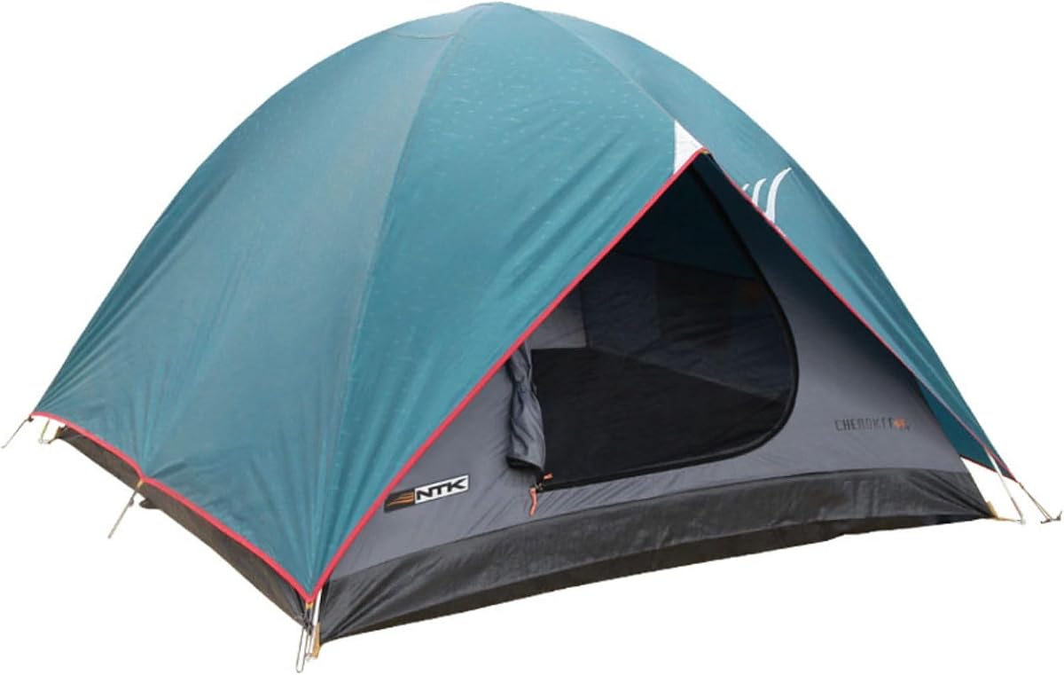 Barraca NTK Cherokee GT para 3 a 4 pessoas com sobreteto completo e avanço, na cor cinza