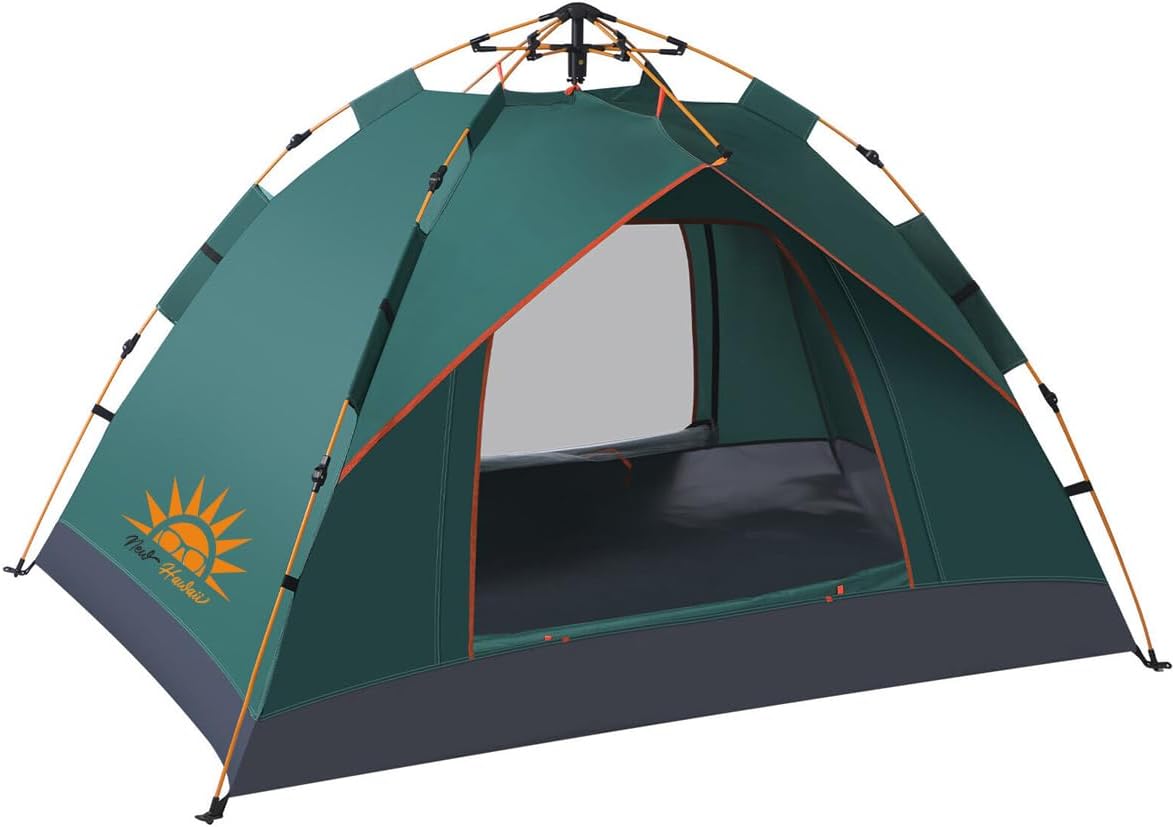 Barraca de camping MODUS pop-up automática verde para 2 pessoas com proteção UPF50+