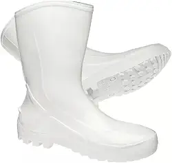 Bota galocha de segurança Marluvas 110Vflex branca em PVC