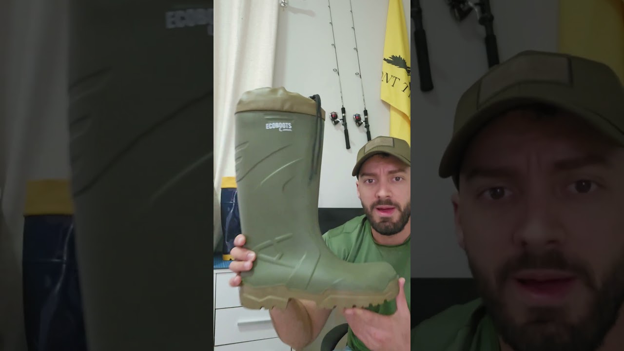 Bota galocha para camping e pesca