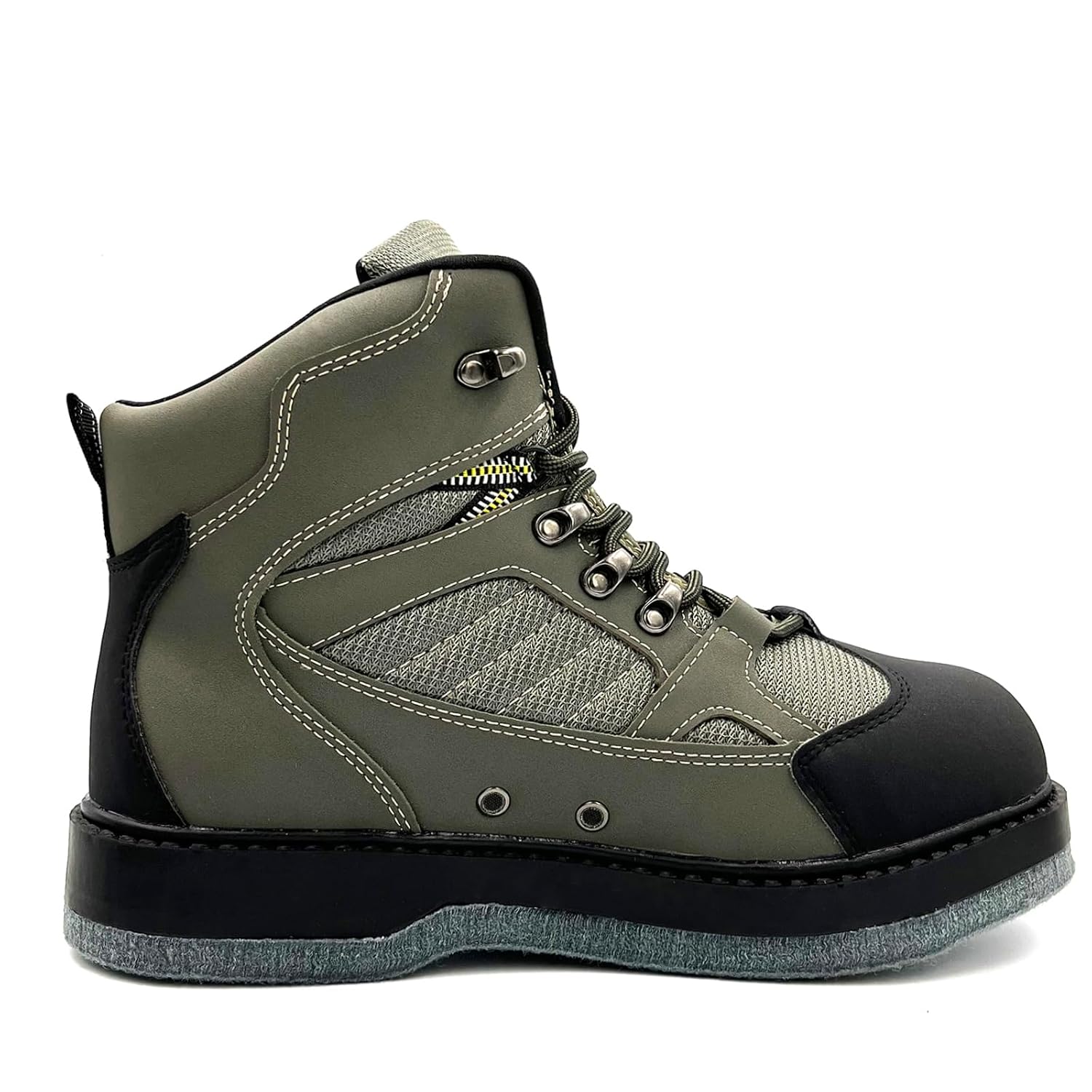Bota lurewilder de vadeio com solado de feltro na cor oliva