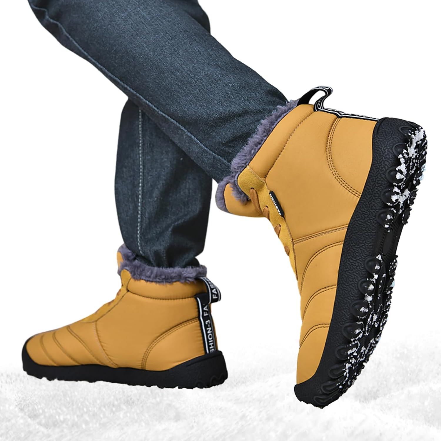 Bota de neve PUCHEN impermeável com forro de pelúcia