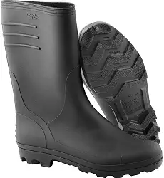 Bota de PVC Vonder preta de cano médio para uso geral