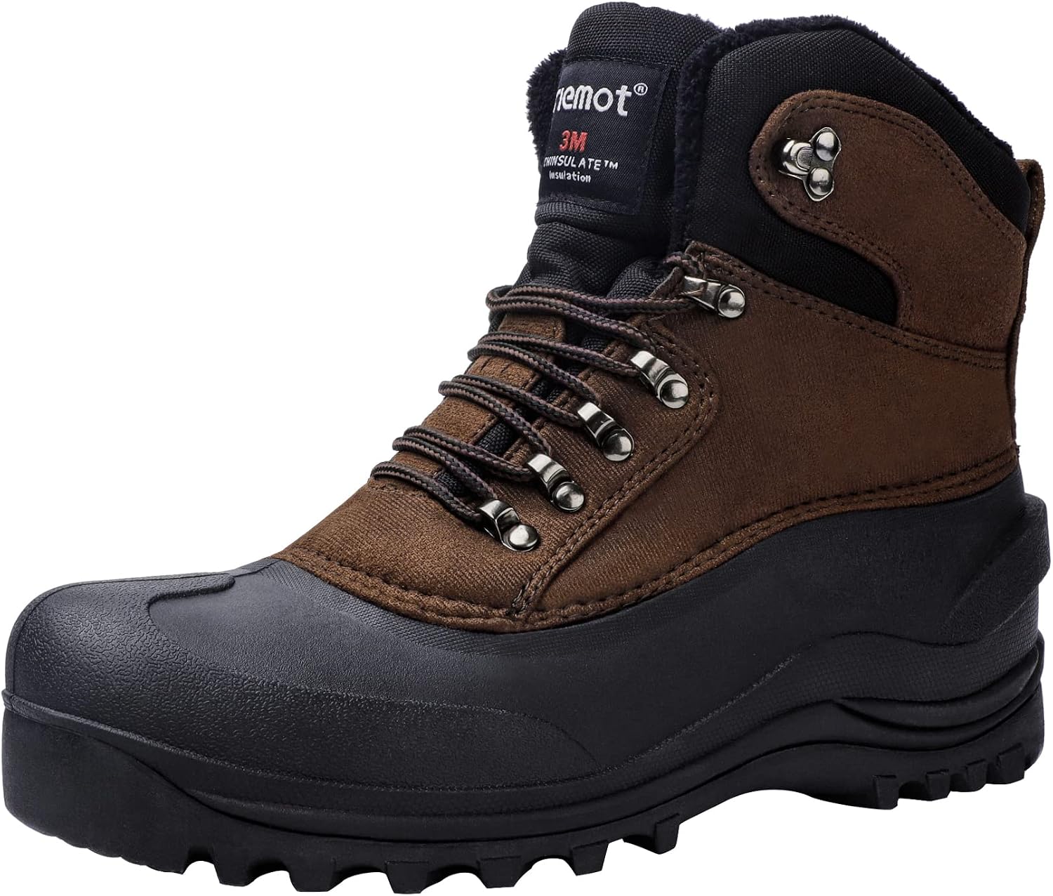 Bota riemot de neve masculina impermeável com isolamento Thinsulate