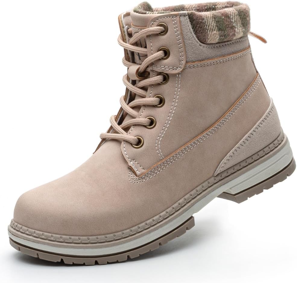 Bota sofysofy feminina impermeável para neve na cor cáqui