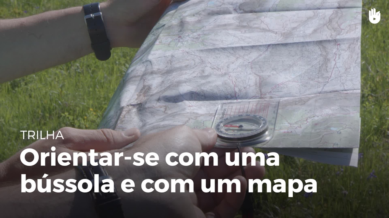 Orientar-se com uma bússola e com um mapa