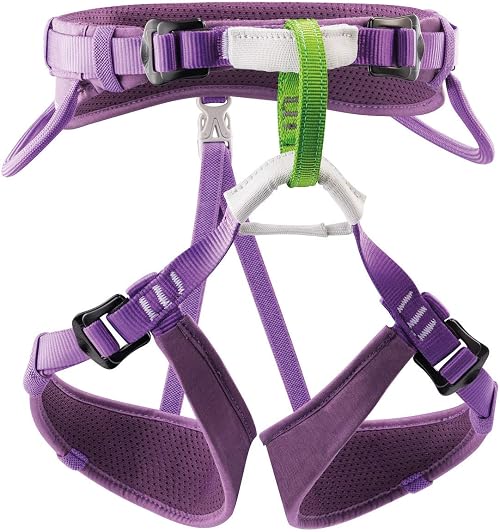 Cadeirinha infantil de escalada Petzl Macchu na cor violeta