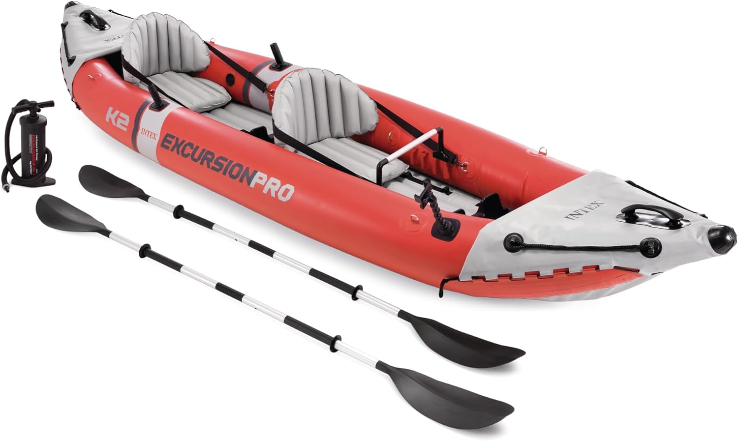 Caiaque inflável INTEX Excursion Pro vermelho para duas pessoas