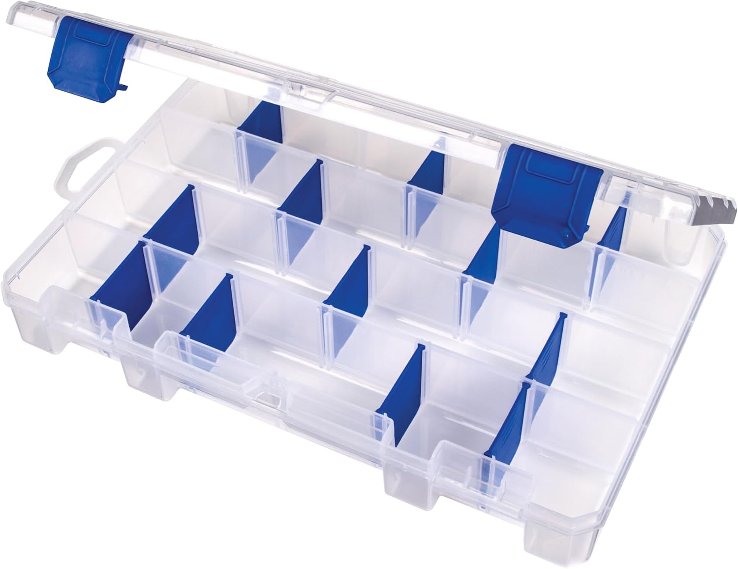 Caixa de pesca Flambeau 4007 transparente com divisórias antiferrugem Zerust