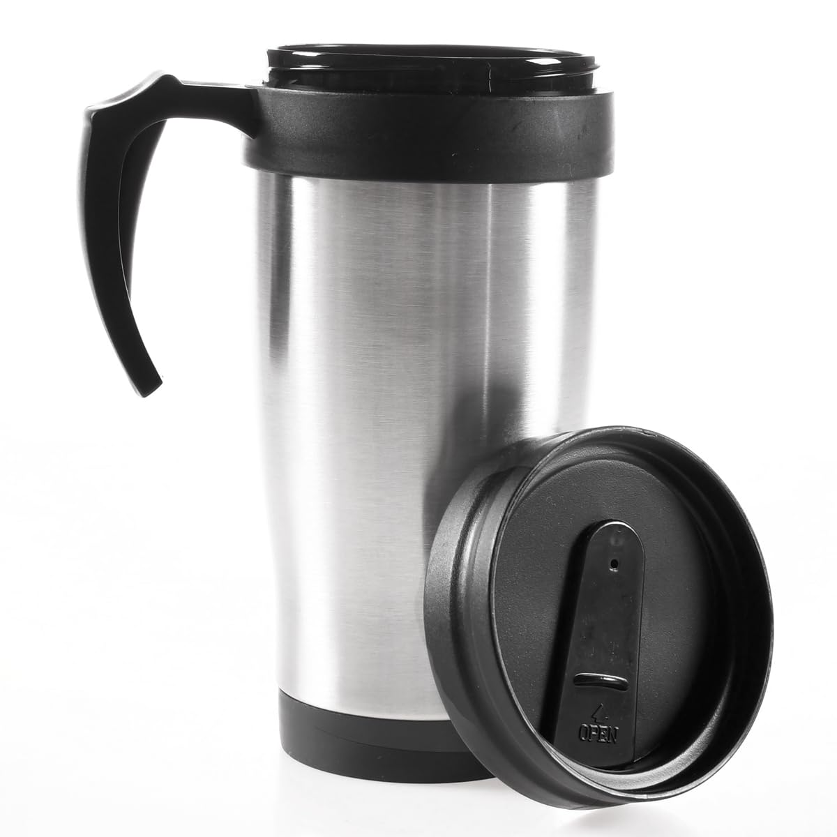 Caneca térmica de inox de 400 ml com tampa e parede dupla