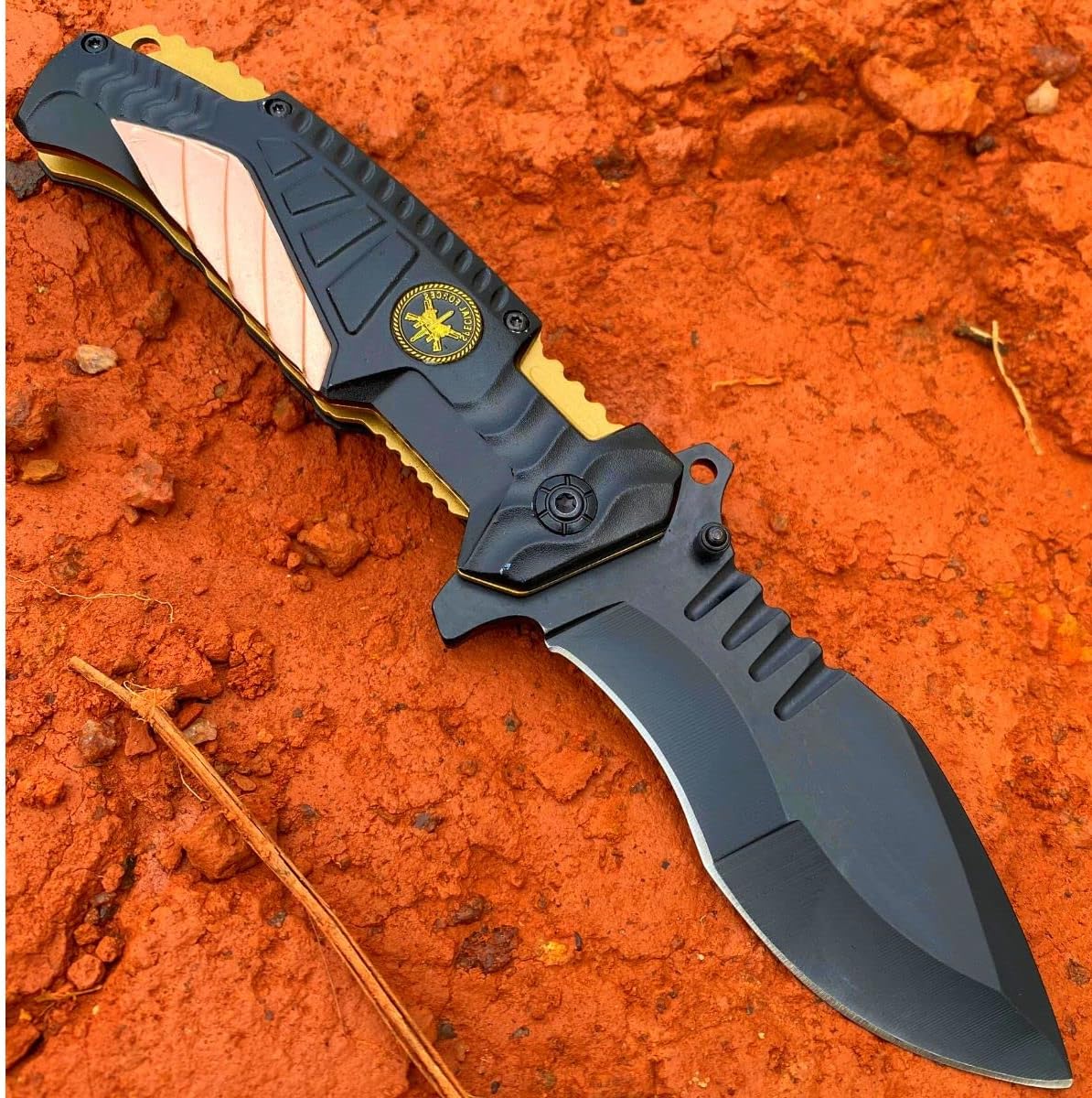 Canivete semi automático Special Forces EUA com lâmina em aço inoxidável