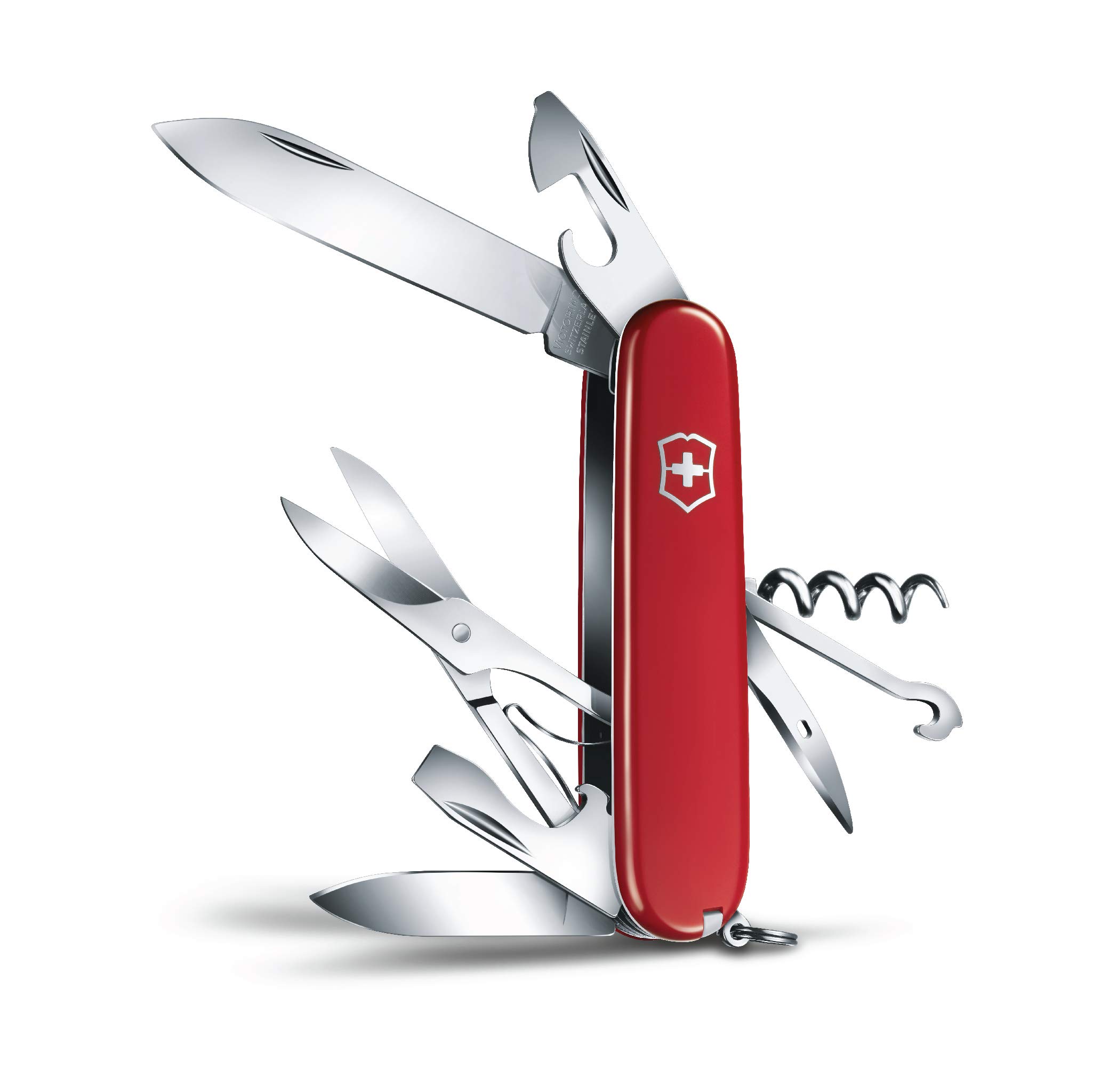 Canivete Victorinox Climber vermelho de 14 funções com tesoura
