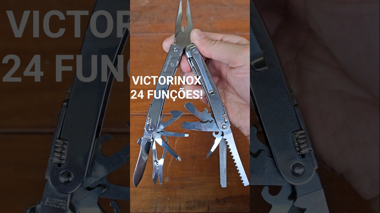 Teste das ferramentas de um canivete suíço Victorinox