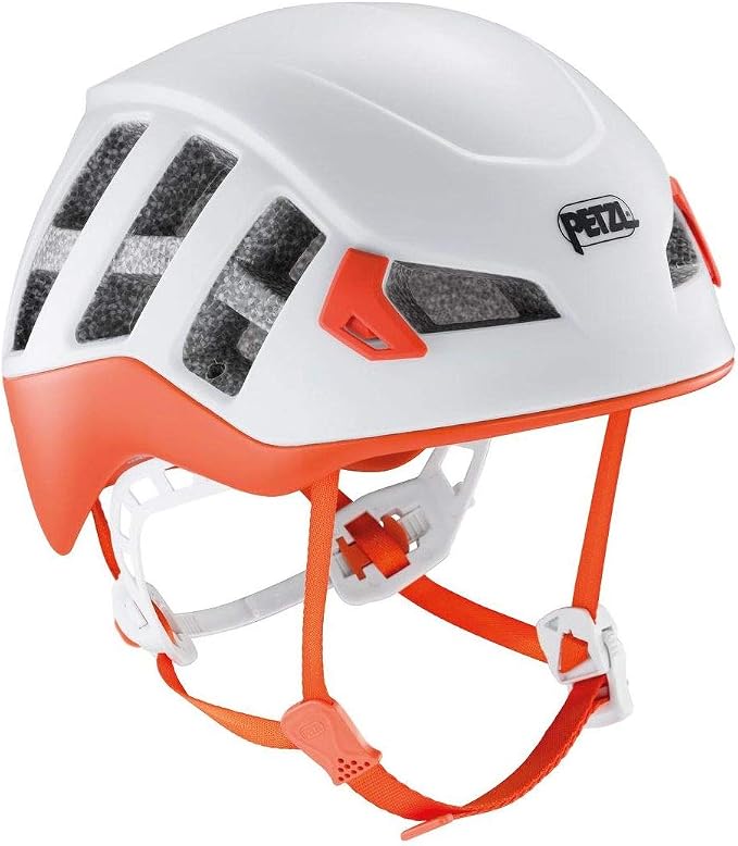 Capacete de escalada Petzl Meteor na cor laranja
