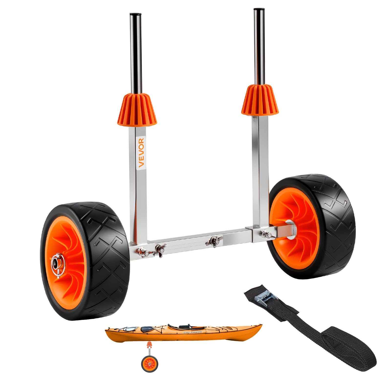 Carrinho de caiaque VEVOR com rodas de borracha sólida de 19 cm