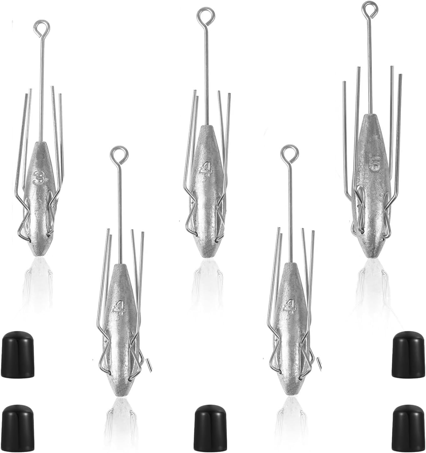 Pacote com cinco chumbadas sputnik Proximitck de 3 onças