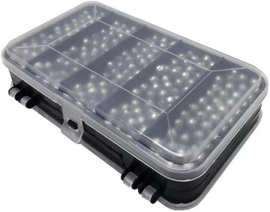 Kit com 100 chumbadas bola em quatro pesos e estojo organizador