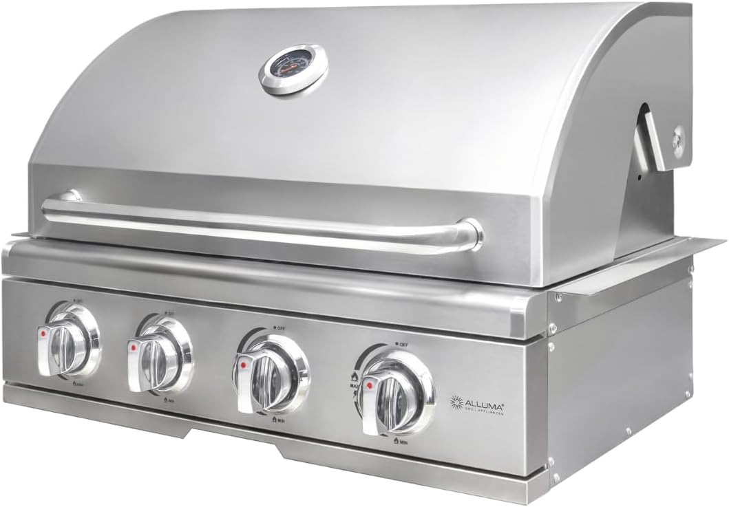 Churrasqueira a gas Alluma 4 queimadores em inox