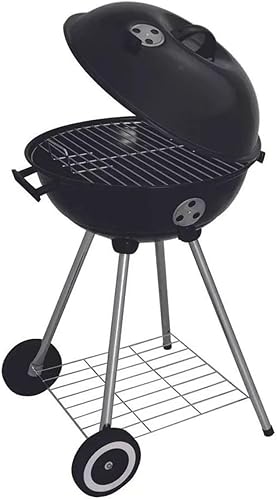 Churrasqueira MOR Guarapari esmaltada a bafo de 46 cm com rodas