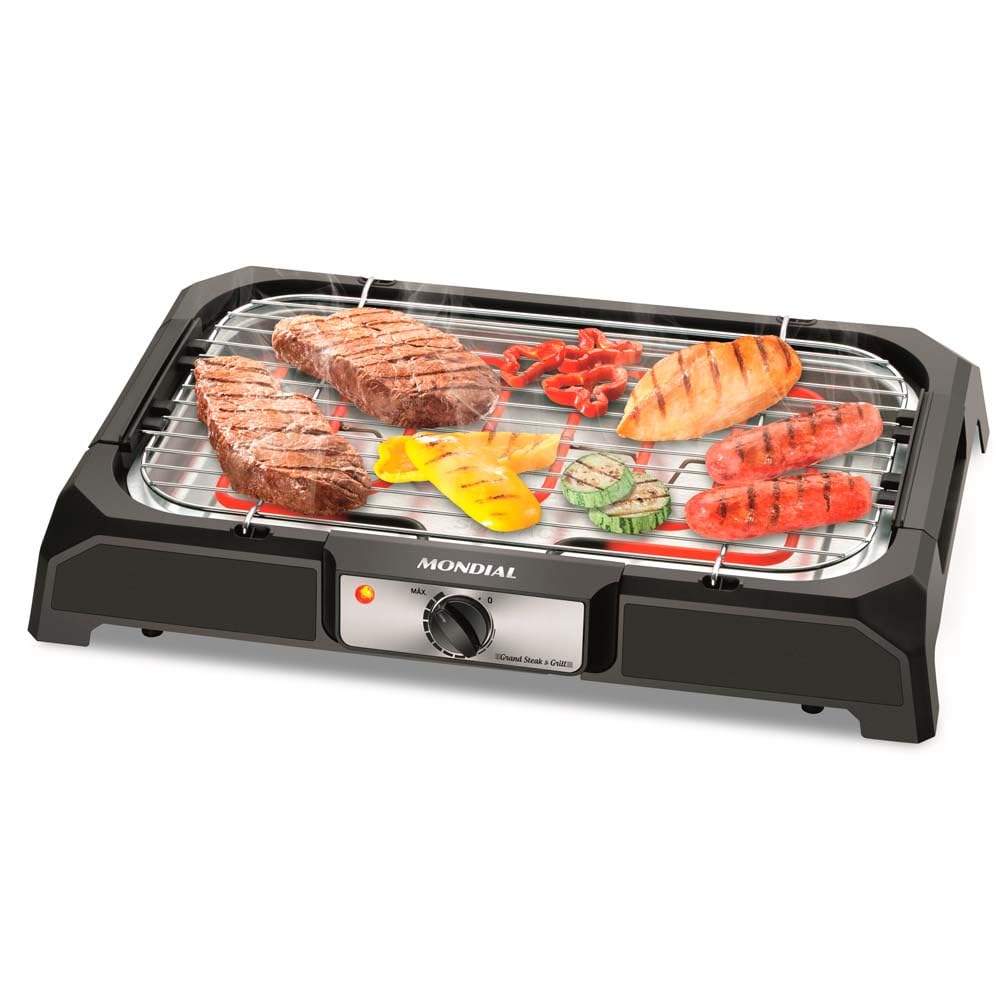 Churrasqueira elétrica Mondial CH-05 preta de 2000 W