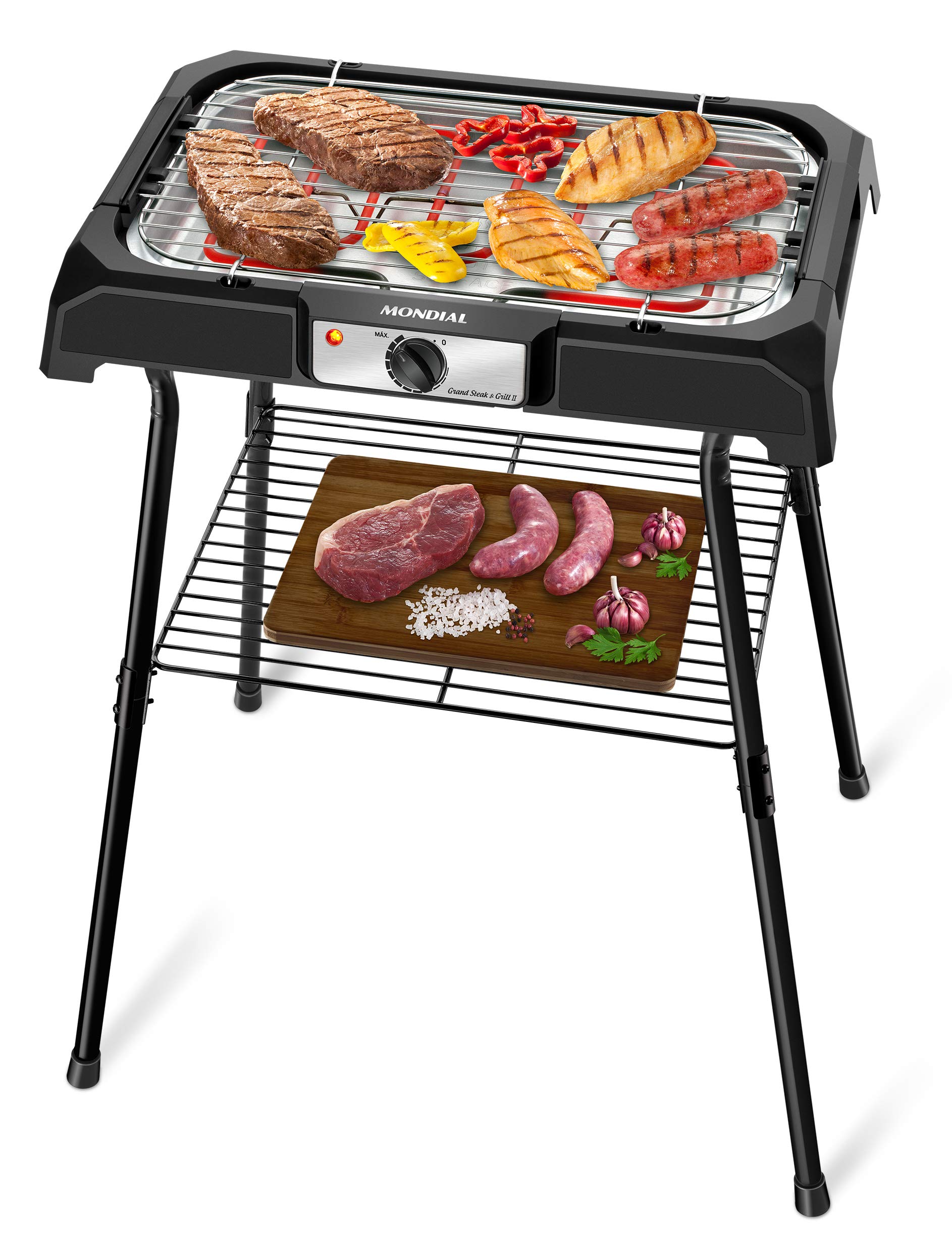 Churrasqueira elétrica Mondial CH-06 2000 W com grelha ajustável