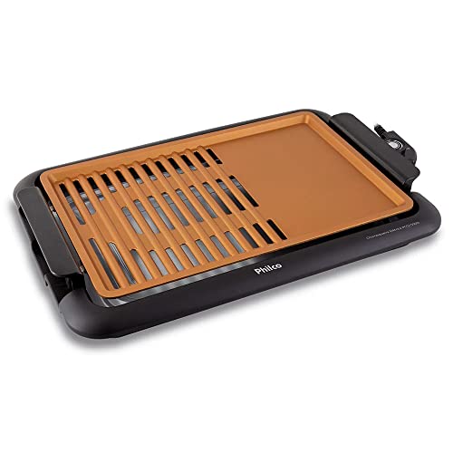 Churrasqueira elétrica Philco PCQ1500D com chapa e grelha