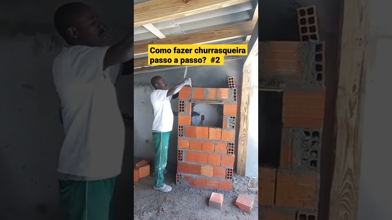 Como fazer churrasqueira com tijolo passo a passo