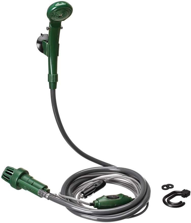 Chuveiro portátil Guepardo Camping Shower 12V na cor verde