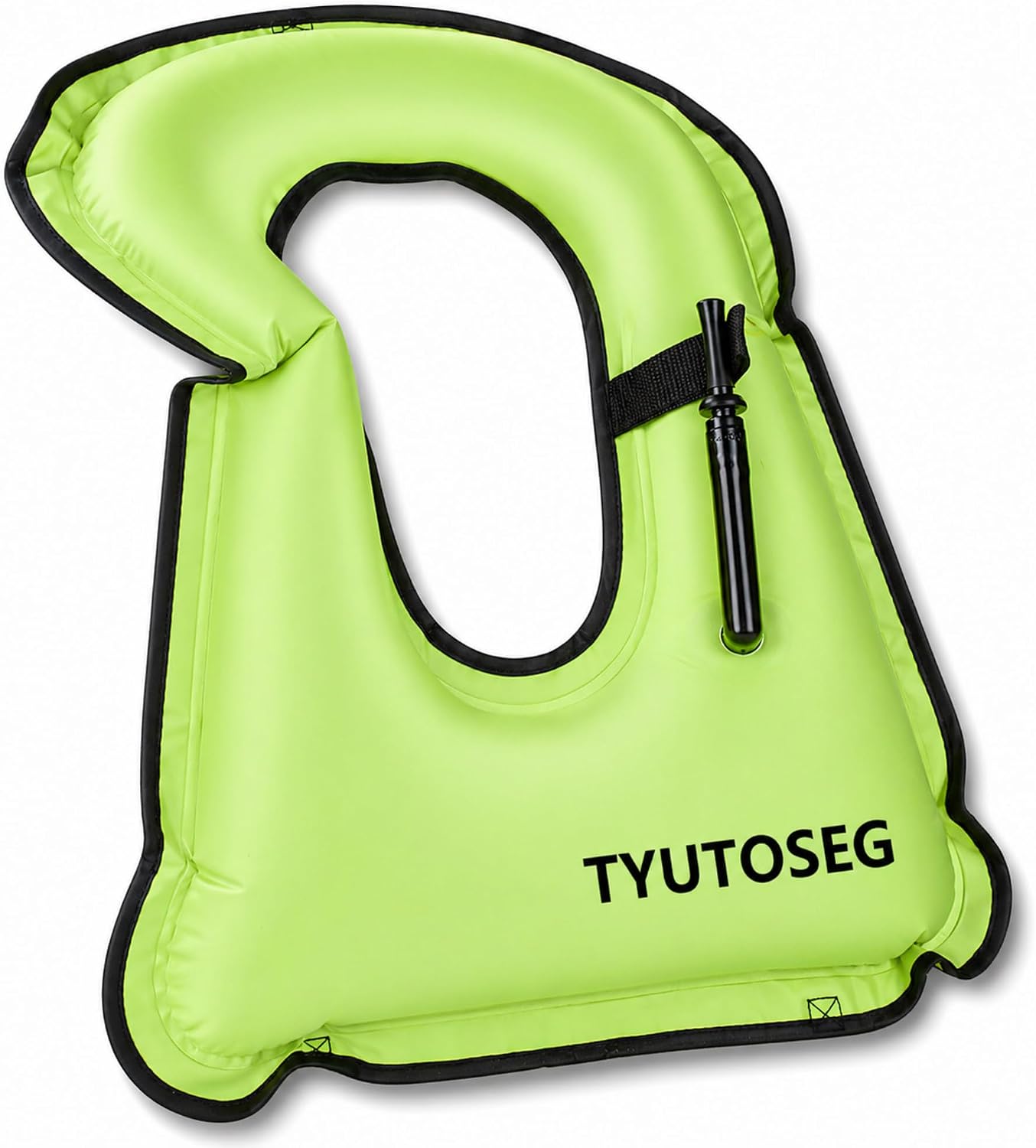 Colete inflável TYUTOSEG verde para snorkel, caiaque e stand up paddle
