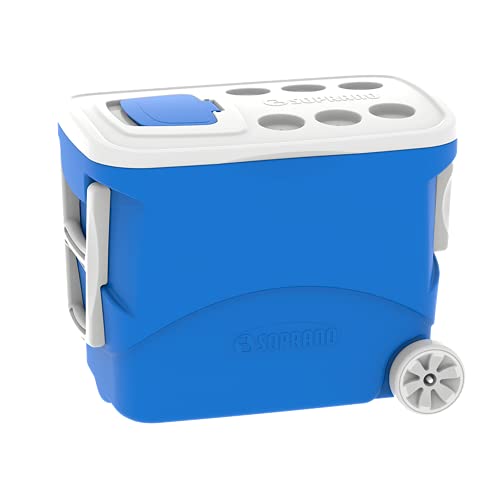 Caixa térmica Soprano de 50 litros com rodas na cor azul