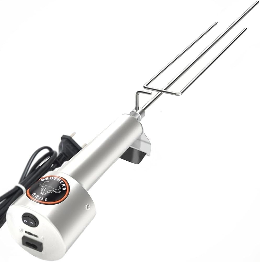 Espeto giratório elétrico Master bivolt da Brother's Grill com tridente de 68 centímetros
